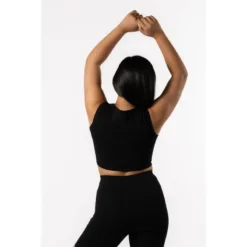 AESTHETIC WOLF Camiseta De Tirantes Entallada 'Body' - Fitness - Mujer - Negro -Fitness cardio Ventas camiseta de tirantes entallada body fitness mujer negro 3