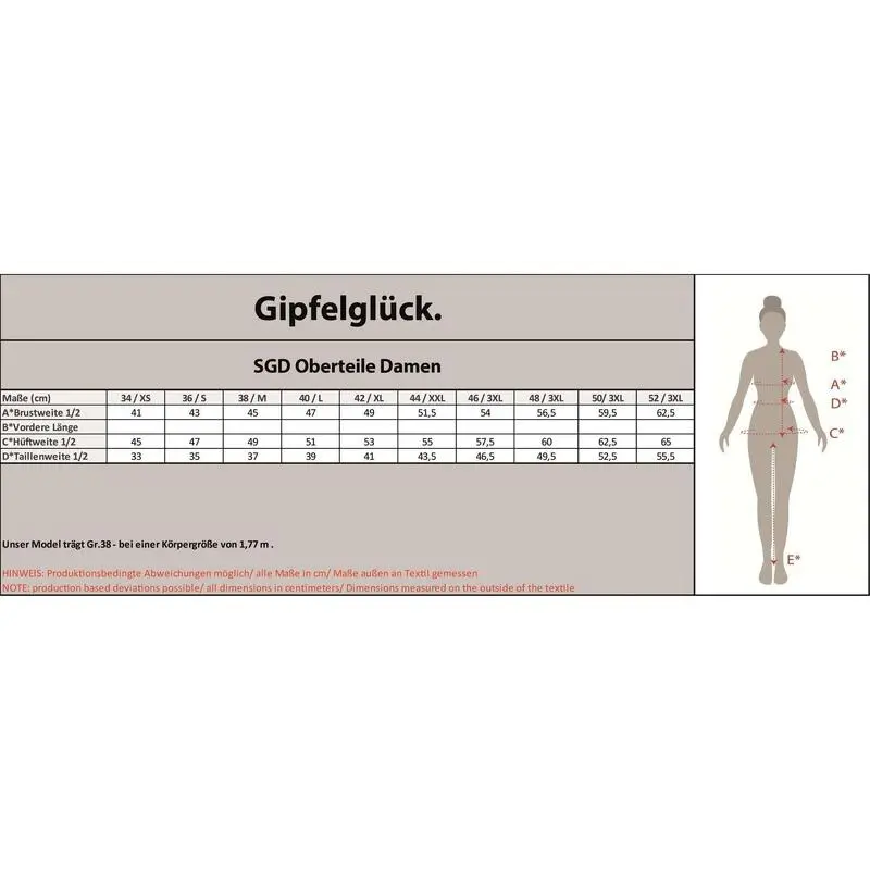 GIPFELGLÜCK Camiseta Deportiva Lieselotte Fitness/gimnasio Mujeres 5 GIPFELGLÜCK Camiseta Deportiva Lieselotte Fitness/gimnasio Mujeres - Imagen 3