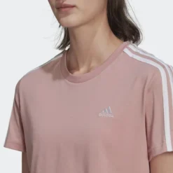 ADIDAS Camiseta Essentials Loose Cropped 3 Bandas -Fitness cardio Ventas camiseta essentials loose cropped 3 bandas 4