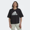 ADIDAS Camiseta Essentials Multi-Colored Logo Loose Fit Cropped -Fitness cardio Ventas camiseta essentials multi colored logo loose fit cropped