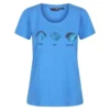 Regatta Camiseta Filandra VI Conchas Marinas Para Mujer Azul Sonic -Fitness cardio Ventas camiseta filandra vi conchas marinas para mujer azul sonic