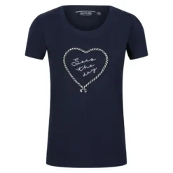 Regatta Camiseta Filandra VI Corazón Para Mujer Marino