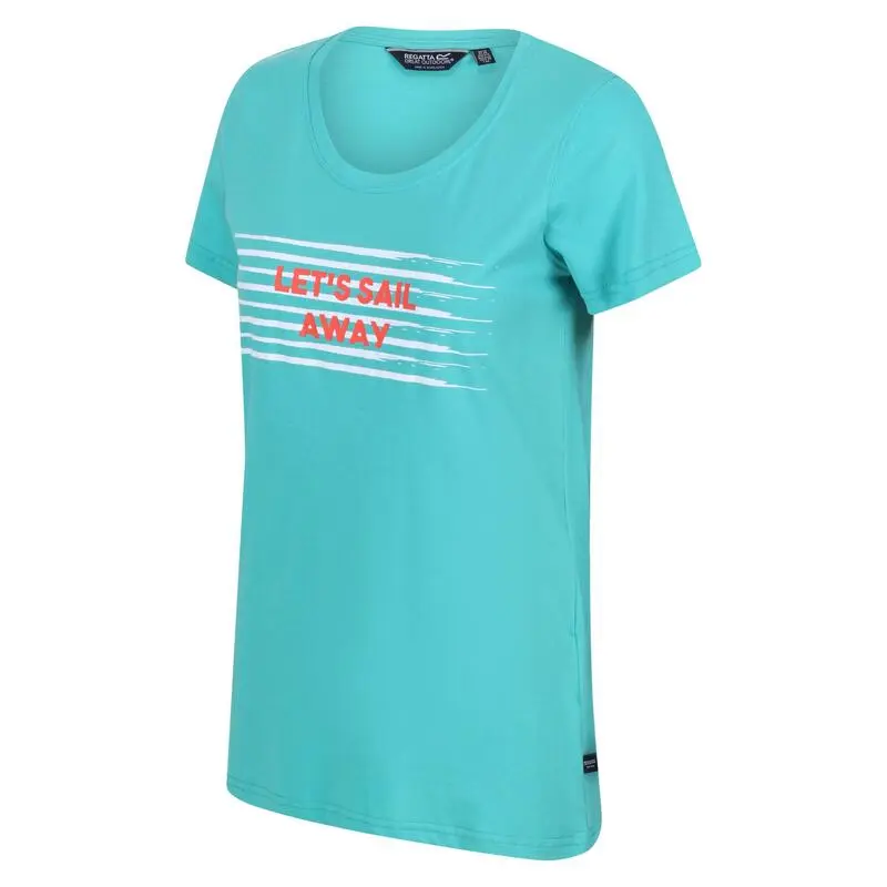 Regatta Camiseta Filandra VI De Rayas Para Mujer Turquesa 6 Regatta Camiseta Filandra VI De Rayas Para Mujer Turquesa - Imagen 4