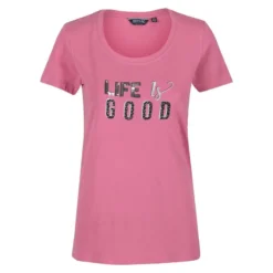 Regatta Camiseta Filandra VI Fundado Para Mujer Rosa Brezo