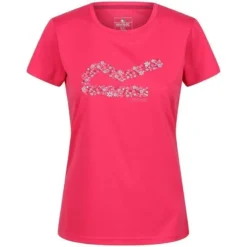 Regatta Camiseta Fingal VI Flor Para Mujer Rosa Rethink
