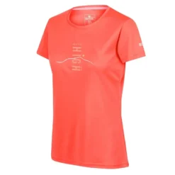 Regatta Camiseta Fingal VI Montaña Para Mujer Melocotón Neón -Fitness cardio Ventas camiseta fingal vi montaa para mujer melocoton neon 3