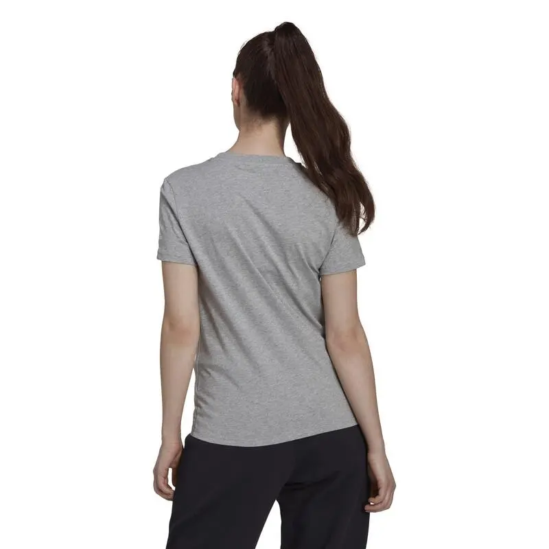Camiseta Fitness Adidas Mujer Gris 4 Camiseta Fitness Adidas Mujer Gris - Imagen 2
