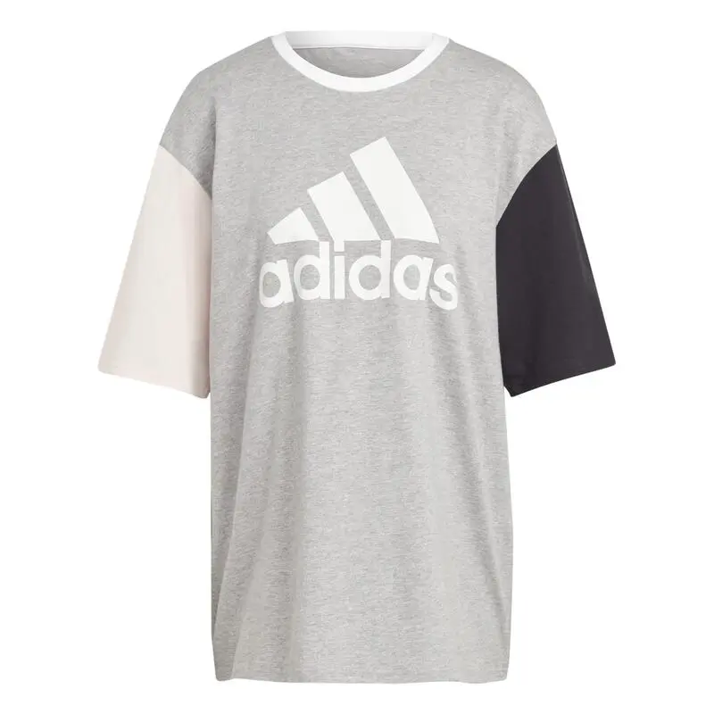 Camiseta Fitness Adidas Mujer Gris Colorblock 7 Camiseta Fitness Adidas Mujer Gris Colorblock - Imagen 5