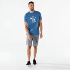 Camiseta Fitness Puma Hombre Azul Algodón Manga Corta 10 Camiseta Fitness Puma Hombre Azul Algodón Manga Corta -Fitness cardio Ventas camiseta fitness puma hombre azul algodon manga corta 3