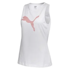 Camiseta Fitness Sin Mangas Algodón Mujer Puma Blanco -Fitness cardio Ventas camiseta fitness sin mangas algodon mujer puma blanco 4