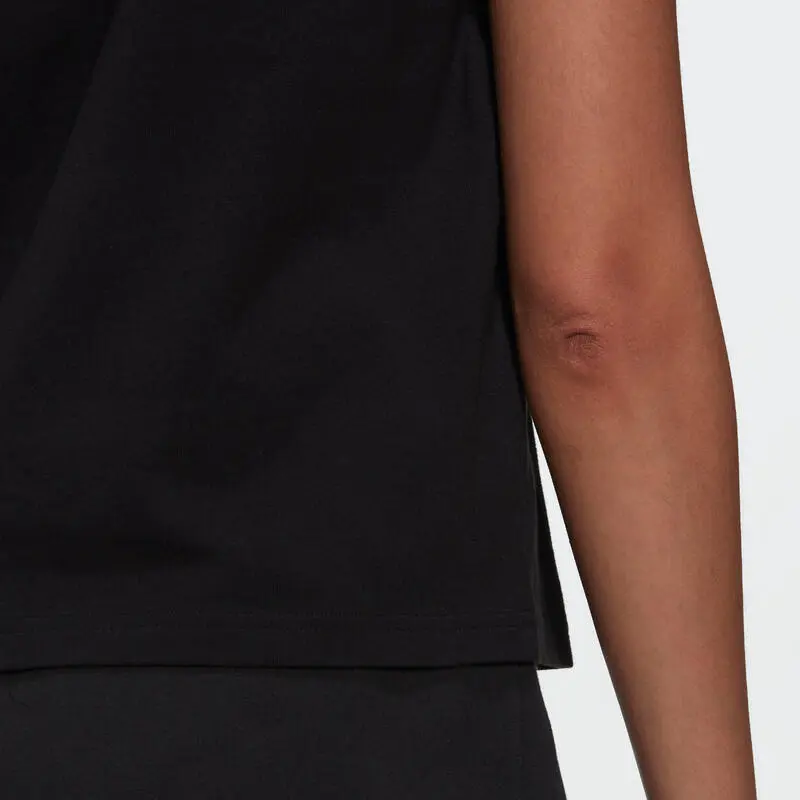 Camiseta Fitness Soft Training Adidas Floral Mujer Negro 6 Camiseta Fitness Soft Training Adidas Floral Mujer Negro - Imagen 4