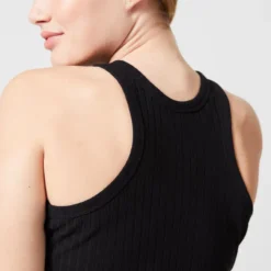 Domyos Camiseta Fitness Tirantes Crop Top Canalé 520 Mujer Negro -Fitness cardio Ventas camiseta fitness tirantes crop top canale 520 mujer negro 4