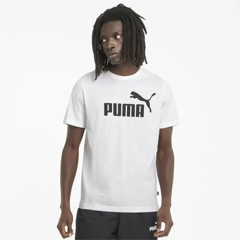Camiseta Hombre PUMA Essentials Logo Blanco 4 Camiseta Hombre PUMA Essentials Logo Blanco - Imagen 2