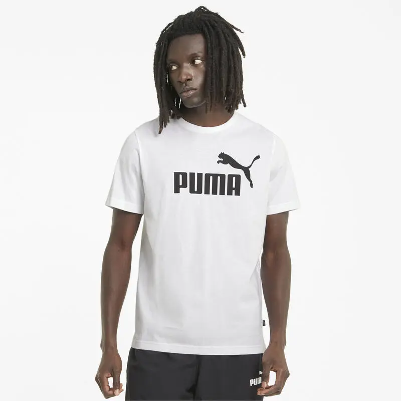 Camiseta Hombre PUMA Essentials Logo Blanco 4 Camiseta Hombre PUMA Essentials Logo Blanco - Imagen 2