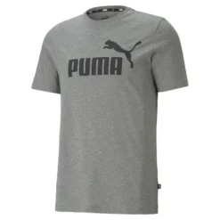 Camiseta Hombre PUMA Essentials Logo Gris