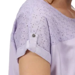 Regatta Camiseta Jaida Para Mujer Lila Pastel -Fitness cardio Ventas camiseta jaida para mujer lila pastel 3