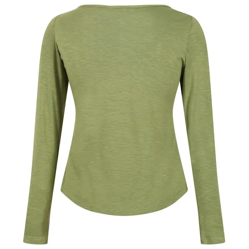 Regatta Camiseta Lakeisha De Manga Larga Para Mujer Verde Campo 4 Regatta Camiseta Lakeisha De Manga Larga Para Mujer Verde Campo - Imagen 2