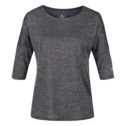 Regatta Camiseta Manga 3/4 Pulser Para Mujer Negro