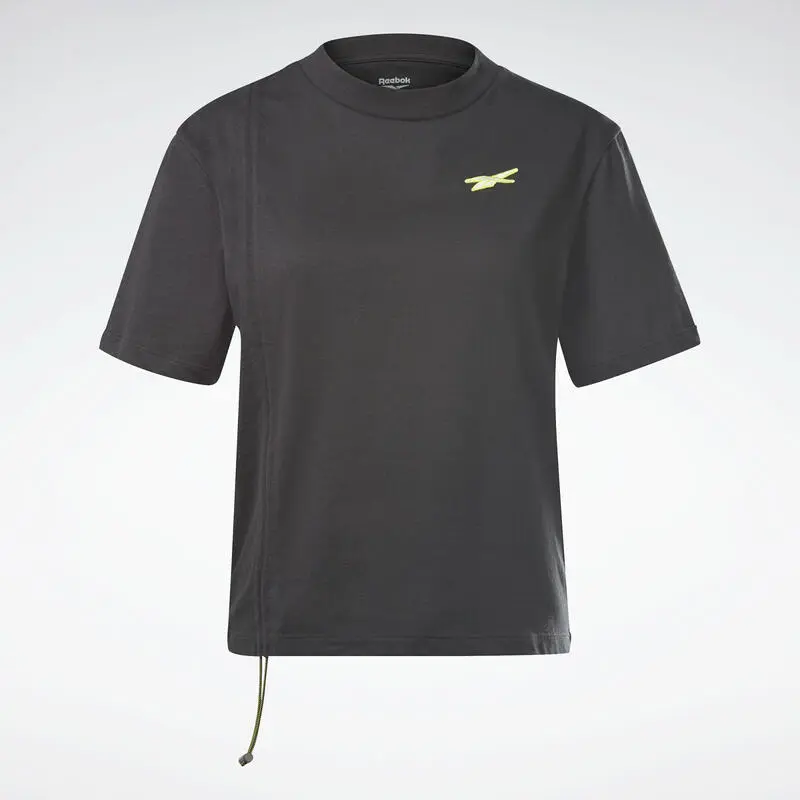 Camiseta Manga Corta Algodón Mujer Reebok MYT Negro 4 Camiseta Manga Corta Algodón Mujer Reebok MYT Negro - Imagen 2