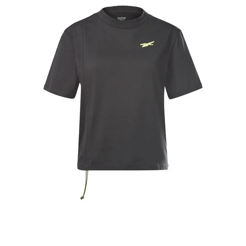 Camiseta Manga Corta Algodón Mujer Reebok MYT Negro 3 Camiseta Manga Corta Algodón Mujer Reebok MYT Negro