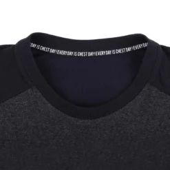 Camiseta Manga Corta Hombre Musculación Domyos Chest Day Negra -Fitness cardio Ventas camiseta manga corta hombre musculacion domyos chest day negra 3