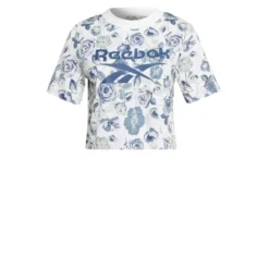 Camiseta Manga Corta Mujer Reebok Identity Floral Blanco
