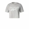 Camiseta Manga Corta Mujer Reebok Identity Gris -Fitness cardio Ventas camiseta manga corta mujer reebok identity gris