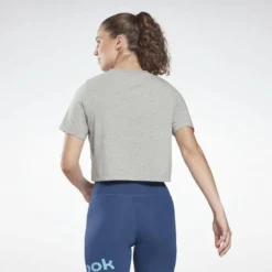 Camiseta Manga Corta Mujer Reebok Identity Gris -Fitness cardio Ventas camiseta manga corta mujer reebok identity gris 3