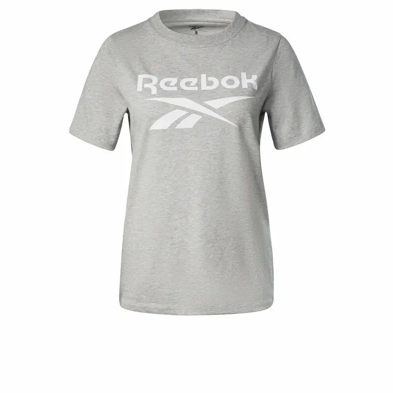 Camiseta Manga Corta Mujer Reebok Identity Gris 3 Camiseta Manga Corta Mujer Reebok Identity Gris