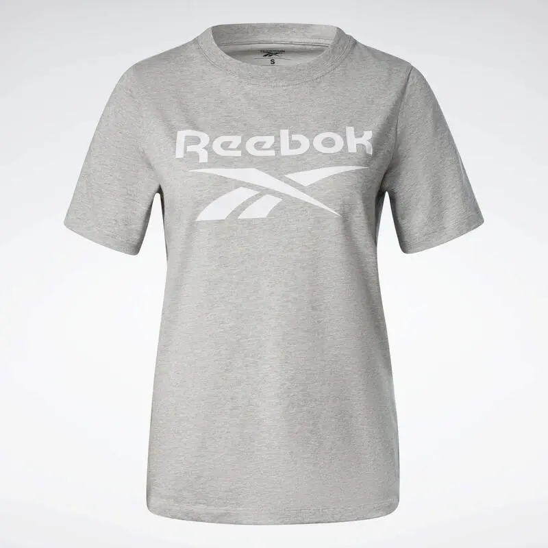 Camiseta Manga Corta Mujer Reebok Identity Gris 4 Camiseta Manga Corta Mujer Reebok Identity Gris - Imagen 2