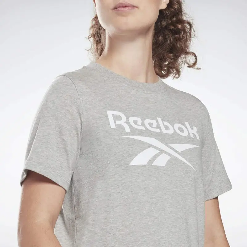 Camiseta Manga Corta Mujer Reebok Identity Gris 7 Camiseta Manga Corta Mujer Reebok Identity Gris - Imagen 5