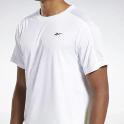 Camiseta Manga Corta Speedwick Hombre Reebok Workout Ready Tech Blanco -Fitness cardio Ventas camiseta manga corta speedwick hombre reebok workout ready tech blanco 4