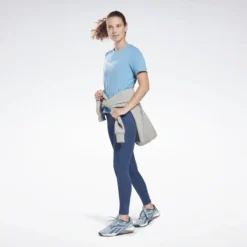 Camiseta Manga Corta Speedwick Mujer Reebok Workout Ready Supremium Azul -Fitness cardio Ventas camiseta manga corta speedwick mujer reebok workout ready supremium azul 2