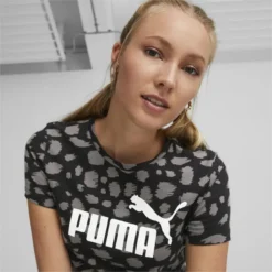 Camiseta Mujer Essentials+ Animal Printed PUMA -Fitness cardio Ventas camiseta mujer essentials animal printed puma 4