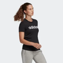 Camiseta Mujer Manga Corta 100% Algodón Adidas Fitness Linear Negro 8 Camiseta Mujer Manga Corta 100% Algodón Adidas Fitness Linear Negro -Fitness cardio Ventas camiseta mujer manga corta 100 algodon adidas fitness linear negro 1