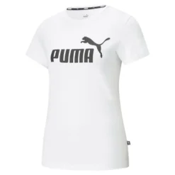 Camiseta Mujer PUMA Essentials Logo Gris -Fitness cardio Ventas camiseta mujer puma essentials logo blanco