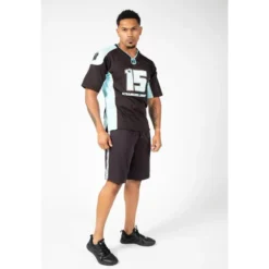 Camiseta Musculación Manga Corta Hombre GORILLA WEAR Brandon Curry 2.0 Azul 9 Camiseta Musculación Manga Corta Hombre GORILLA WEAR Brandon Curry 2.0 Azul -Fitness cardio Ventas camiseta musculacion manga corta hombre gorilla wear brandon curry 20 azul 2