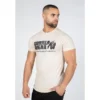 Camiseta Musculación Manga Corta Hombre GORILLA WEAR Classic Beige 2 Camiseta Musculación Manga Corta Hombre GORILLA WEAR Classic Beige -Fitness cardio Ventas camiseta musculacion manga corta hombre gorilla wear classic beige