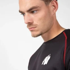Camiseta Musculación Manga Corta Hombre GORILLA WEAR Performance Negro Rojo 12 Camiseta Musculación Manga Corta Hombre GORILLA WEAR Performance Negro Rojo -Fitness cardio Ventas camiseta musculacion manga corta hombre gorilla wear performance negro rojo 9