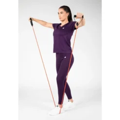 Camiseta Musculación Manga Corta Mujer GORILLA WEAR Neiro Morado -Fitness cardio Ventas camiseta musculacion manga corta mujer gorilla wear neiro morado 3