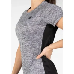 Camiseta Musculación Manga Corta Poliéster Mujer GORILLA WEAR Monetta Gris 12 Camiseta Musculación Manga Corta Poliéster Mujer GORILLA WEAR Monetta Gris -Fitness cardio Ventas camiseta musculacion manga corta poliester mujer gorilla wear monetta gris 4