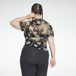 Reebok Camiseta MYT Allover Print Mesh (tallas Grandes) -Fitness cardio Ventas camiseta myt allover print mesh tallas grandes 3