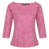 Regatta Camiseta Polexia Abstracto Para Mujer Rosa Brezo