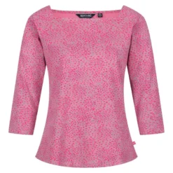 Regatta Camiseta Polexia Abstracto Para Mujer Rosa Brezo