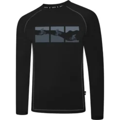 Dare 2b Camiseta Righteous II Ciclismo De Manga Larga Para Hombre Negro -Fitness cardio Ventas camiseta righteous ii ciclismo de manga larga para hombre negro 2