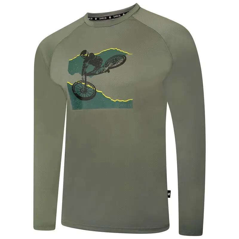 Dare 2b Camiseta Righteous II Ciclismo De Manga Larga Para Hombre Verde Ágave 5 Dare 2b Camiseta Righteous II Ciclismo De Manga Larga Para Hombre Verde Ágave - Imagen 3