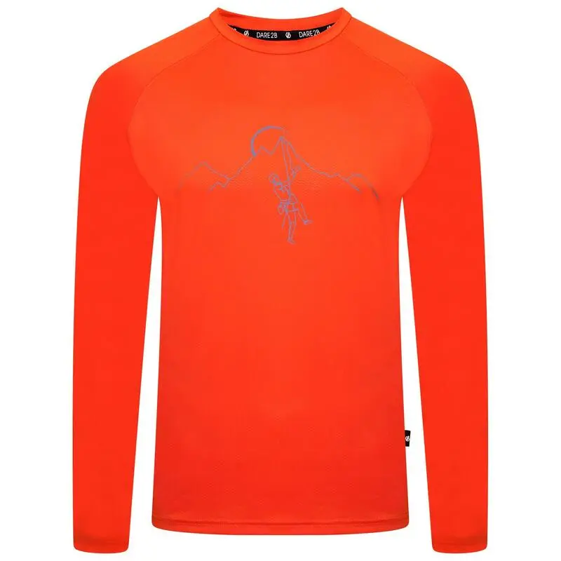 Dare 2b Camiseta Righteous II Montañismo De Manga Larga Para Hombre Salmón Quemado 3 Dare 2b Camiseta Righteous II Montañismo De Manga Larga Para Hombre Salmón Quemado