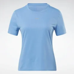 Camiseta Running Manga Corta Speedwick Mujer Reebok Azul -Fitness cardio Ventas camiseta running manga corta speedwick mujer reebok azul 1
