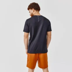 Kalenji Camiseta Running Manga Corta Transpirable Hombre Dry Negra -Fitness cardio Ventas camiseta running manga corta transpirable hombre dry negra 1