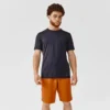 Kalenji Camiseta Running Manga Corta Transpirable Hombre Dry Negra -Fitness cardio Ventas camiseta running manga corta transpirable hombre dry negra